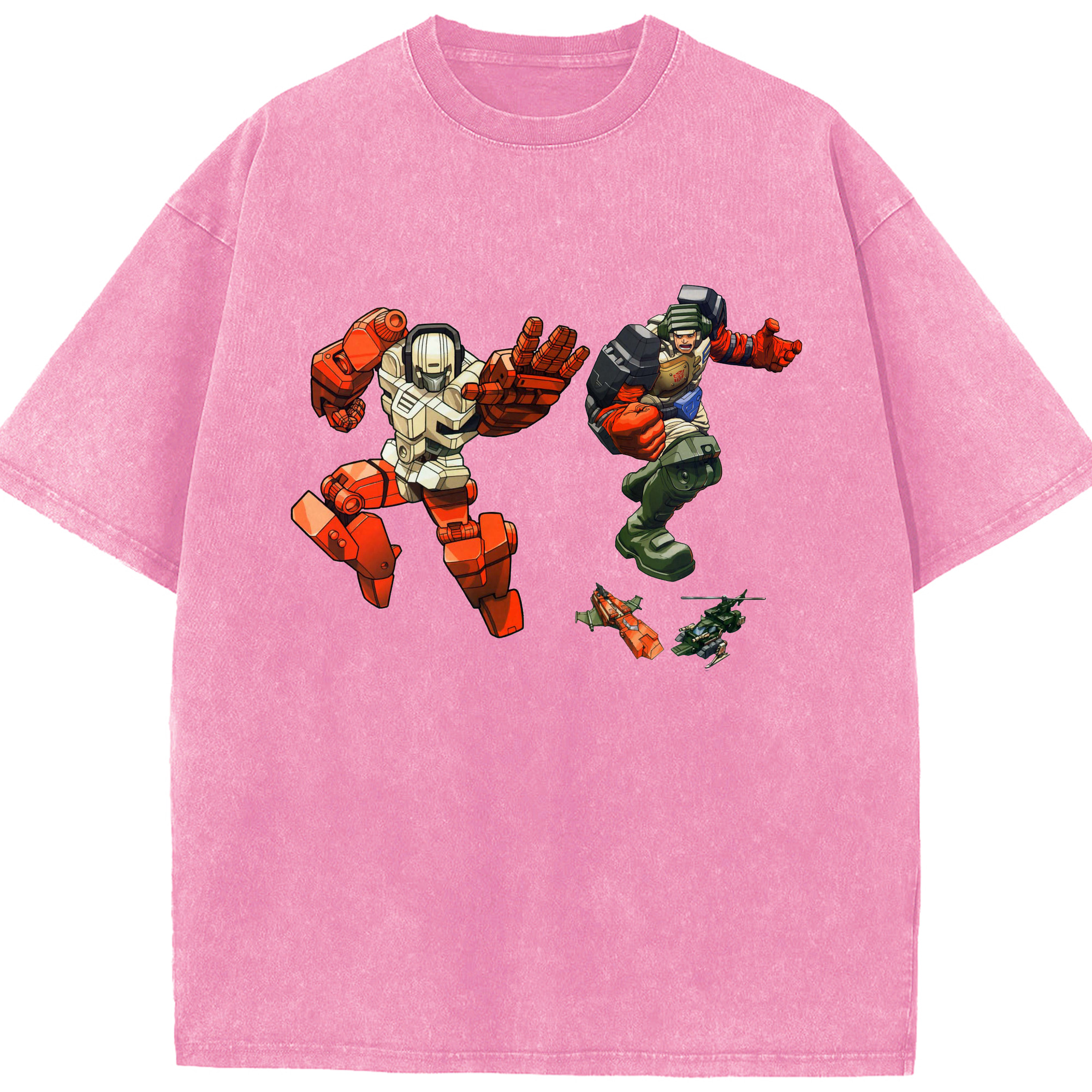 （画像用）  綿100% ヴィンテージ風 半袖Tシャツ（フロントプリント）